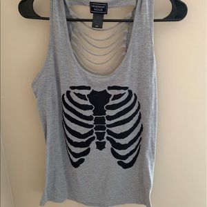 Skeleton tank top